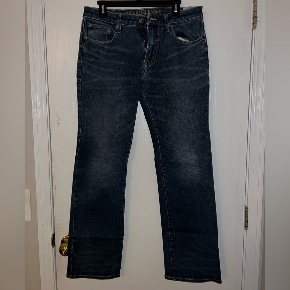 Men’s American Eagle Outfitters Deep Indigo Jeans - Straight Leg 32x34